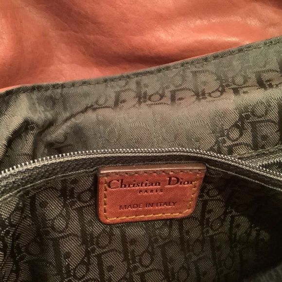 Christian Dior Gaucho Saddle Bag Leather Silver Coin Charm One Shoulder - Picture 7 of 14